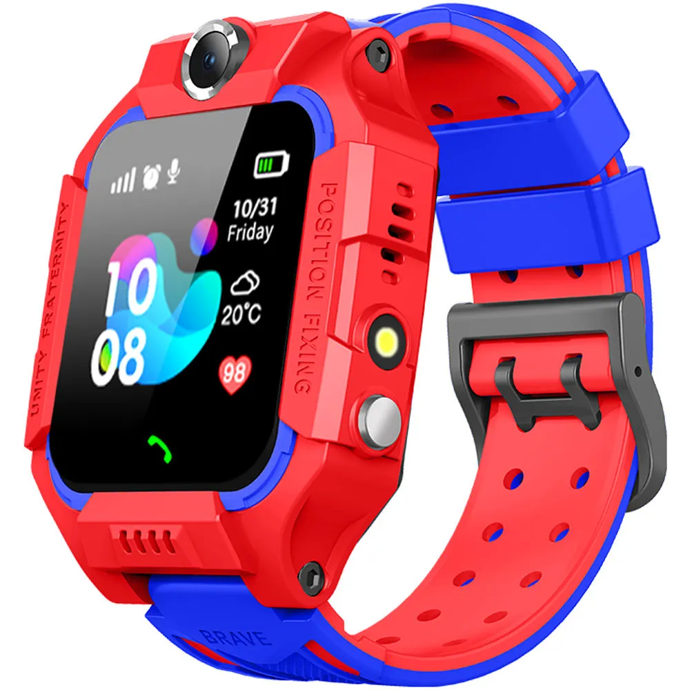 2G Network Kids Smart Watch For Children Anti-lost SOS Button GPS Tracker Smartwatch Video Call Voice Chat